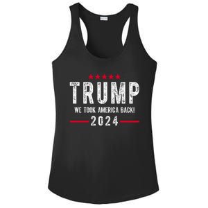 Trump Won Take America Back 2024 Ladies PosiCharge Competitor Racerback Tank