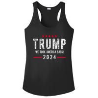 Trump Won Take America Back 2024 Ladies PosiCharge Competitor Racerback Tank