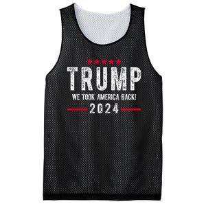 Trump Won Take America Back 2024 Mesh Reversible Basketball Jersey Tank