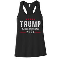 Trump Won Take America Back 2024 Women's Racerback Tank