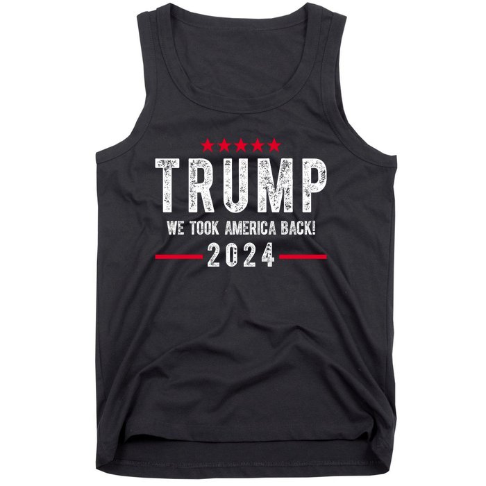 Trump Won Take America Back 2024 Tank Top