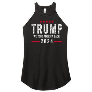 Trump Won Take America Back 2024 Women's Perfect Tri Rocker Tank