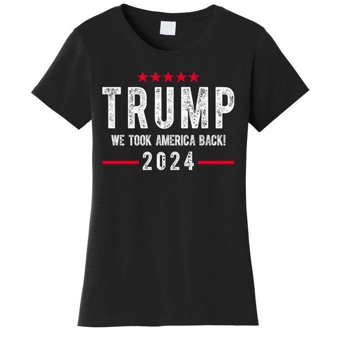 Trump Won Take America Back 2024 Women's T-Shirt