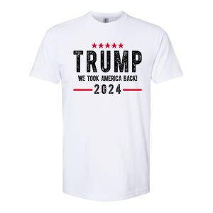 Trump Won Take America Back 2024 Softstyle CVC T-Shirt