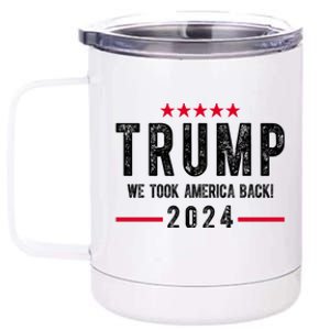 Trump Won Take America Back 2024 12 oz Stainless Steel Tumbler Cup