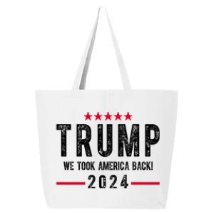 Trump Won Take America Back 2024 25L Jumbo Tote