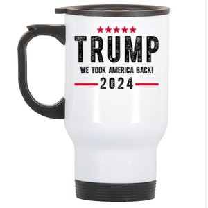 Trump Won Take America Back 2024 Stainless Steel Travel Mug