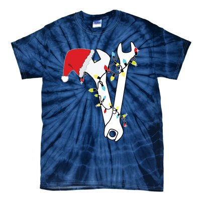 Tool Wrench Technician Mechanic Engineer Christmas Tie-Dye T-Shirt