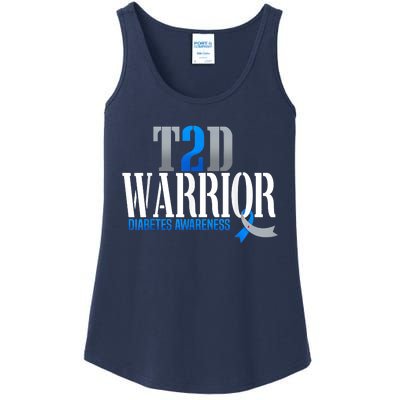 T2D Warrior Type 2 Diabetes Awareness Month Ladies Essential Tank