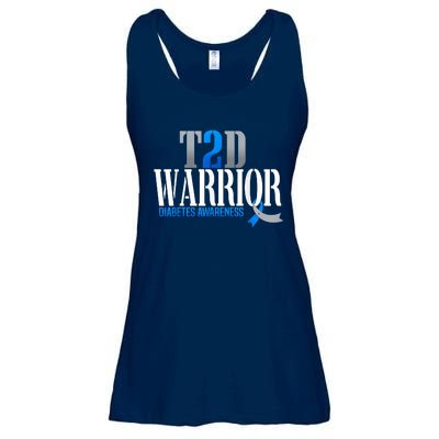 T2D Warrior Type 2 Diabetes Awareness Month Ladies Essential Flowy Tank