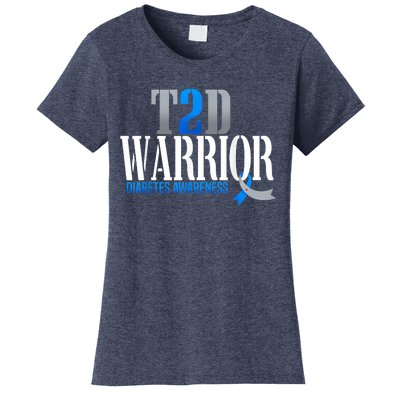 T2D Warrior Type 2 Diabetes Awareness Month Women's T-Shirt