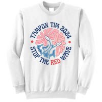 Tim Walz Tampon 2024 Presidential Race Vote Blue Madam President Kamala Sweatshirt