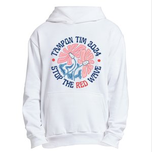 Tim Walz Tampon 2024 Presidential Race Vote Blue Madam President Kamala Urban Pullover Hoodie