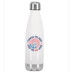 Tim Walz Tampon 2024 Presidential Race Vote Blue Madam President Kamala Stainless Steel Insulated Water Bottle