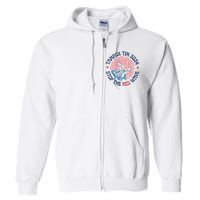 Tim Walz Tampon 2024 Presidential Race Vote Blue Madam President Kamala Full Zip Hoodie