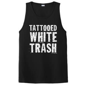 Tattooed White Trash Funny Ironic Distressed Tattoo Artist PosiCharge Competitor Tank