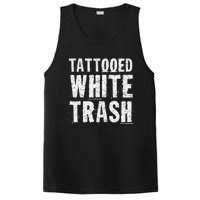 Tattooed White Trash Funny Ironic Distressed Tattoo Artist PosiCharge Competitor Tank