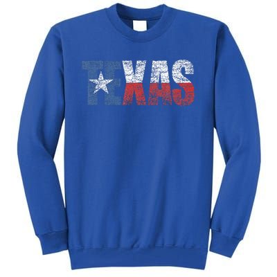 Texas Women Texas State Flag Tall Sweatshirt