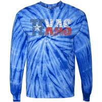 Texas Women Texas State Flag Tie-Dye Long Sleeve Shirt