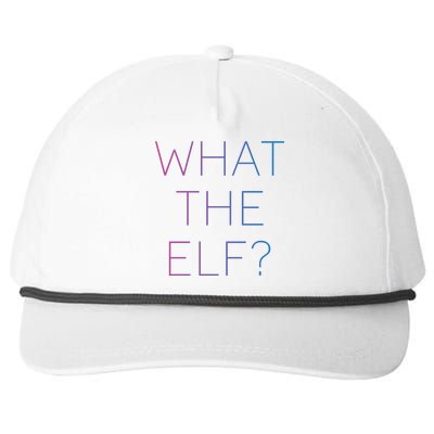 Trendy What The Elf Funny Gift Snapback Five-Panel Rope Hat