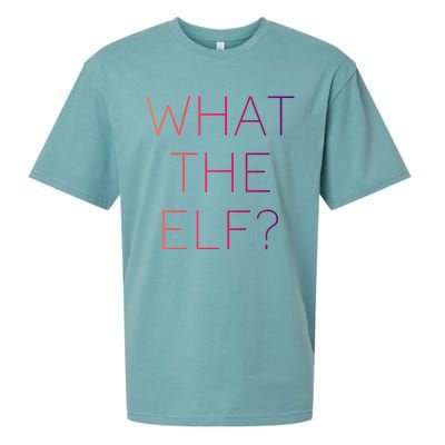 Trendy What The Elf Funny Gift Sueded Cloud Jersey T-Shirt