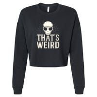 That's Weird Cropped Pullover Crew