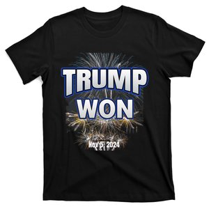 Trump Won Trump Victory 2024 Election Celebration T-Shirt