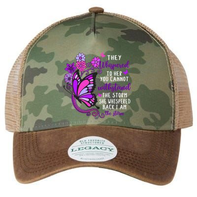 They Whispered To Her You Cannot Withstand The Storm Meaningful Gift Legacy Tie Dye Trucker Hat