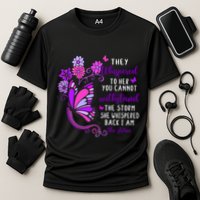 They Whispered To Her You Cannot Withstand The Storm Meaningful Gift Performance Shirt