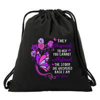 They Whispered To Her You Cannot Withstand The Storm Meaningful Gift Drawstring Bag