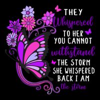 They Whispered To Her You Cannot Withstand The Storm Meaningful Gift Drawstring Bag