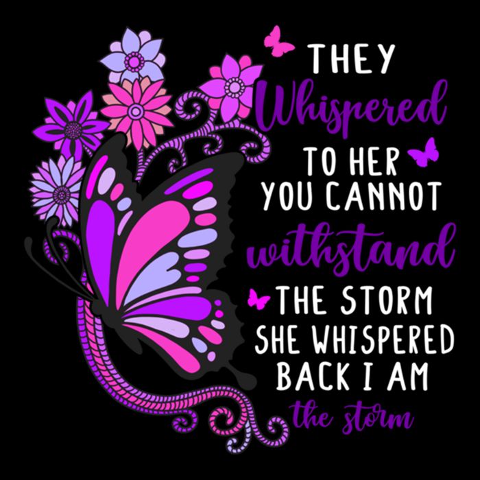They Whispered To Her You Cannot Withstand The Storm Meaningful Gift Drawstring Bag