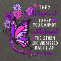 They Whispered To Her You Cannot Withstand The Storm Meaningful Gift Cotton Canvas Backpack