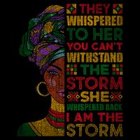 They Whispered To Her You Cannot Withstand The Storm Gift Drawstring Bag