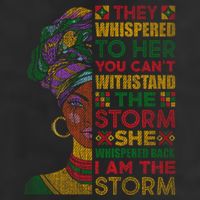 They Whispered To Her You Cannot Withstand The Storm Gift Golf Towel