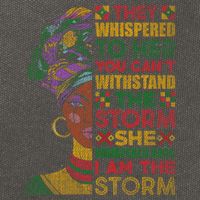 They Whispered To Her You Cannot Withstand The Storm Gift Cotton Canvas Backpack
