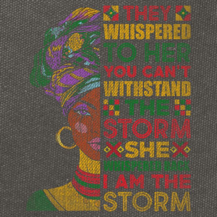 They Whispered To Her You Cannot Withstand The Storm Gift Cotton Canvas Backpack