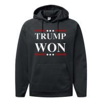 Trump Won Performance Fleece Hoodie