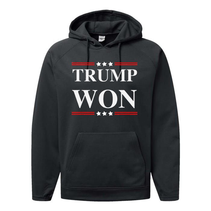 Trump Won Performance Fleece Hoodie