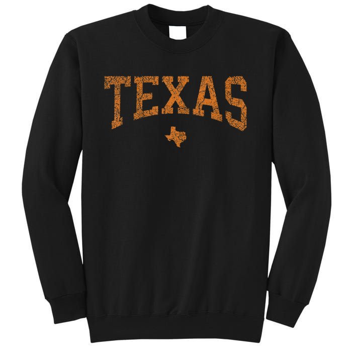 Texas Women Texas State Map Tall Sweatshirt