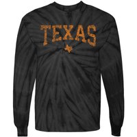 Texas Women Texas State Map Tie-Dye Long Sleeve Shirt