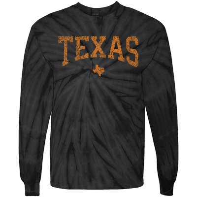 Texas Women Texas State Map Tie-Dye Long Sleeve Shirt