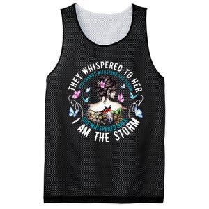 They Whispered To Her You Cannot Withstand The Storm Mesh Reversible Basketball Jersey Tank