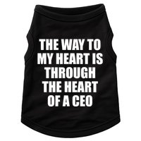 The Way To My Heart Is Through The Heart Of A Ceo Doggie Tank