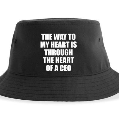 The Way To My Heart Is Through The Heart Of A Ceo Sustainable Bucket Hat