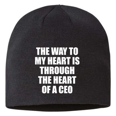 The Way To My Heart Is Through The Heart Of A Ceo Sustainable Beanie