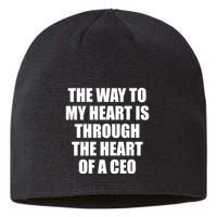 The Way To My Heart Is Through The Heart Of A Ceo Sustainable Beanie