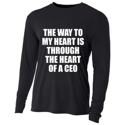 The Way To My Heart Is Through The Heart Of A Ceo Cooling Performance Long Sleeve Crew