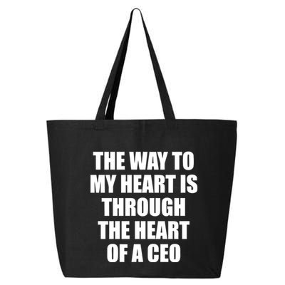 The Way To My Heart Is Through The Heart Of A Ceo 25L Jumbo Tote