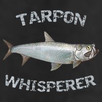 Tarpon Whisperer Tarpon Fishing Tarpon Premium 7 Panel Mesh Trucker Snapback Hat